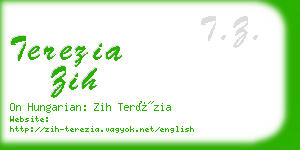 terezia zih business card